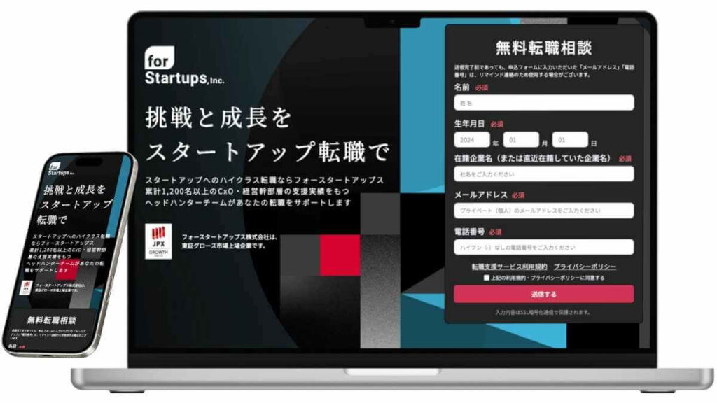 フォースタートアップスのサービスイメージ