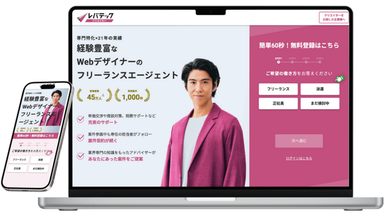 レバテッククリエイターのサービスイメージ