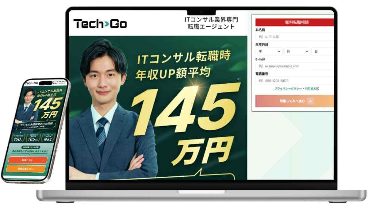 ITコンサル向けTechGO（テックゴー）はサービスイメージ