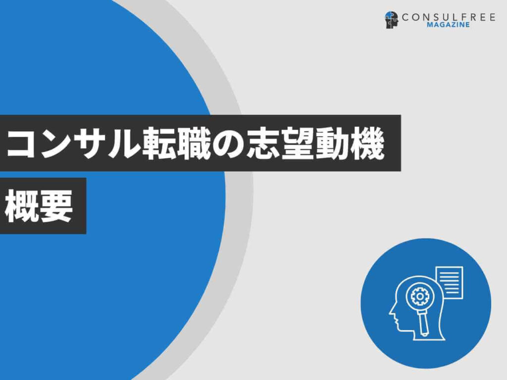 コンサル転職の志望動機概要